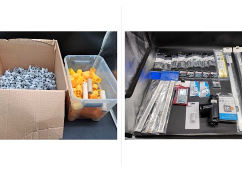 Cable protection and fixing lot - NKT, ASSA ABLOY, Habo