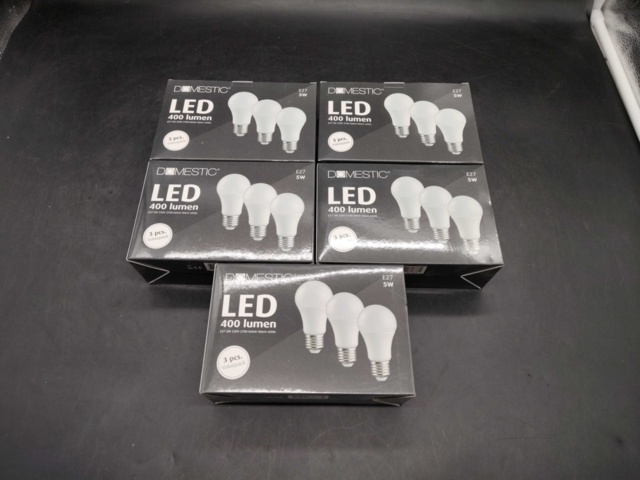 1568088-4 LED bulbs, 27 pcs - Domestic, E27, 400 lumens