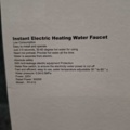 1567774-5 Electric water tap - fast heating