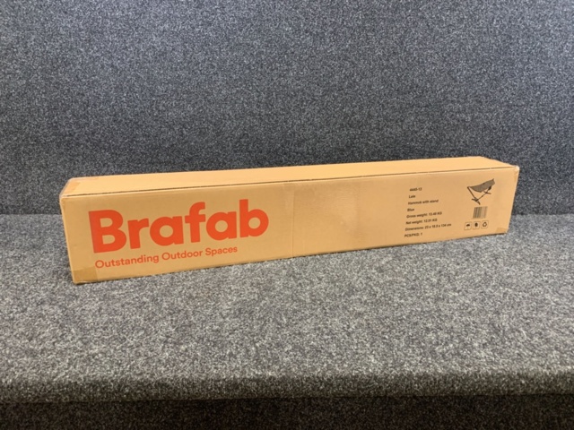 1568105-3 Hängmatta Brafab Leie med stativ Blå