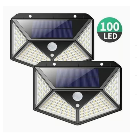 1567754-2 2 pcs Solar Lights Outdoor 100 LED - Motion Detector