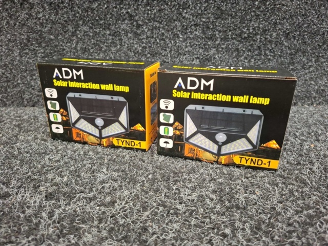 1567756-1 2 st Solarlampor Utomhus 100 LED - Rörelsedetektor
