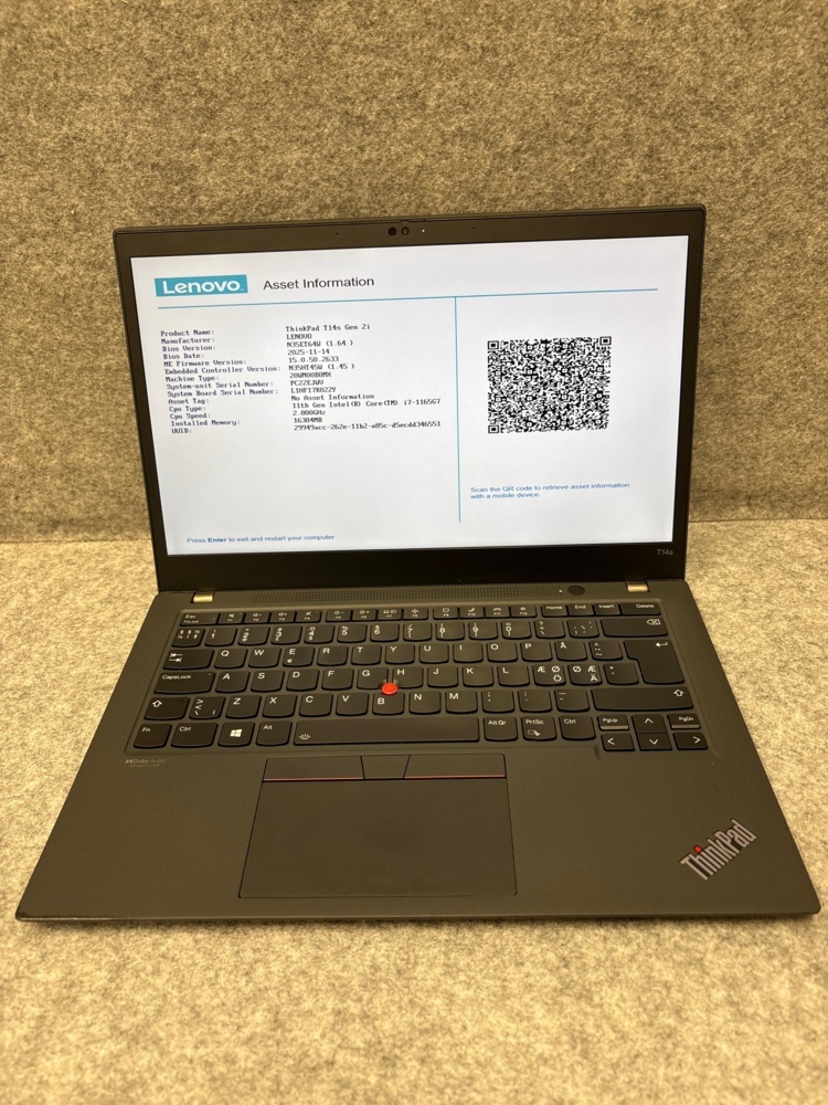 1535713-1 Bärbar dator - Lenovo ThinkPad T14s Gen 2