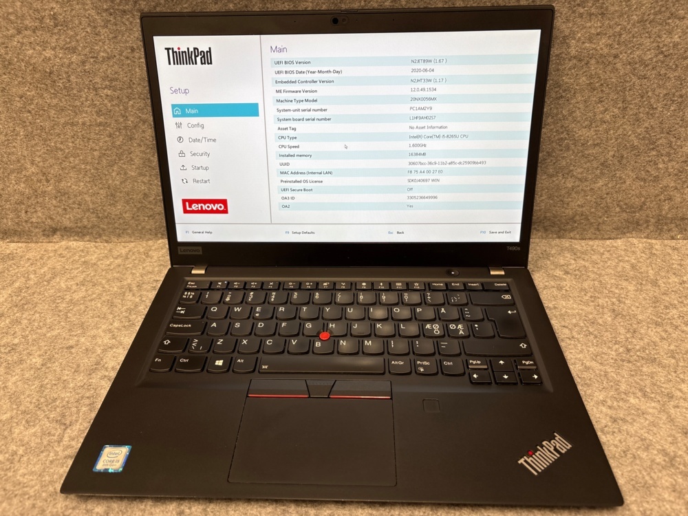 1535727-1 Laptop - Lenovo ThinkPad T490s