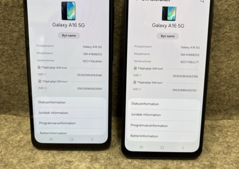 Mobiltelefoner 2 st - Samsung Galaxy A16 5G