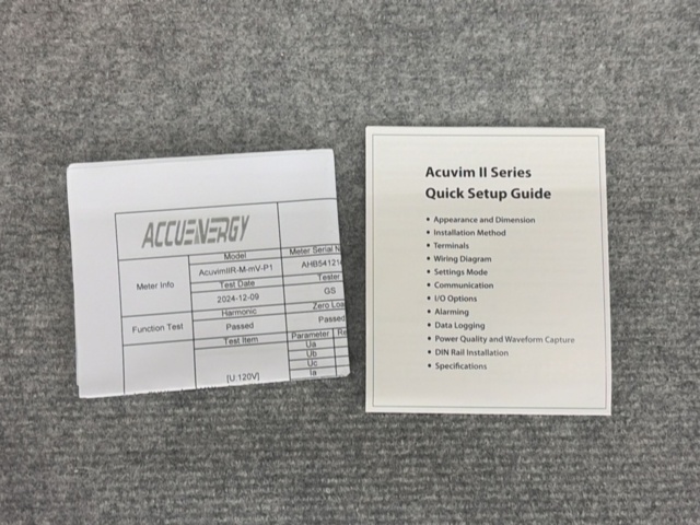 1308579-8 Power meter - Accuenergy Acuvim IIR-M-mV-P1V3