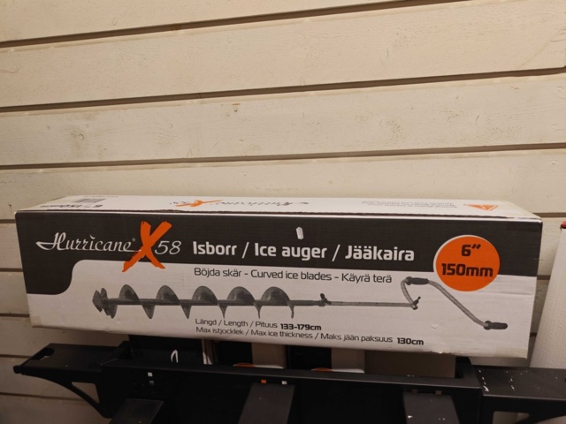 1485529-1 Ice auger with hand crank - Hurricane X58 150mm