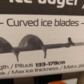 1485529-4 Ice auger with hand crank - Hurricane X58 150mm