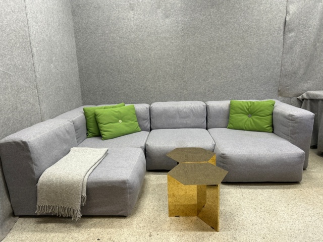 1545969-1 Modular sofa with 2 coffee tables - HAY Mags Soft