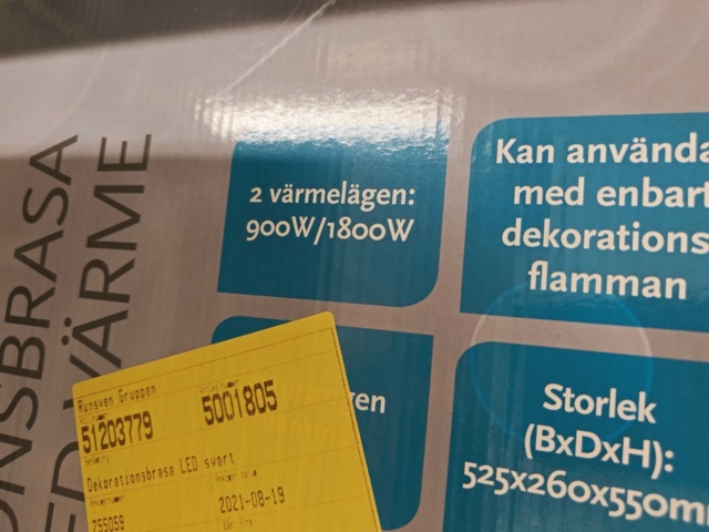 1485544-6 Dekorationsbrasa med värme - Heat-It