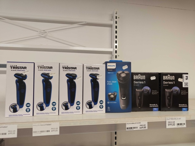 1485552-1 Shavers 7 pcs - Braun, Philips, Tristar