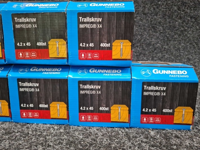 1569659-3 11 st Förpackningar Trallskruv, Gunnebo
