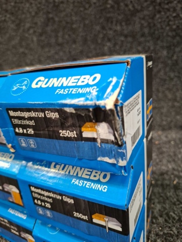 1569661-6 16 st Förpackningar Montageskruv, Gunnebo