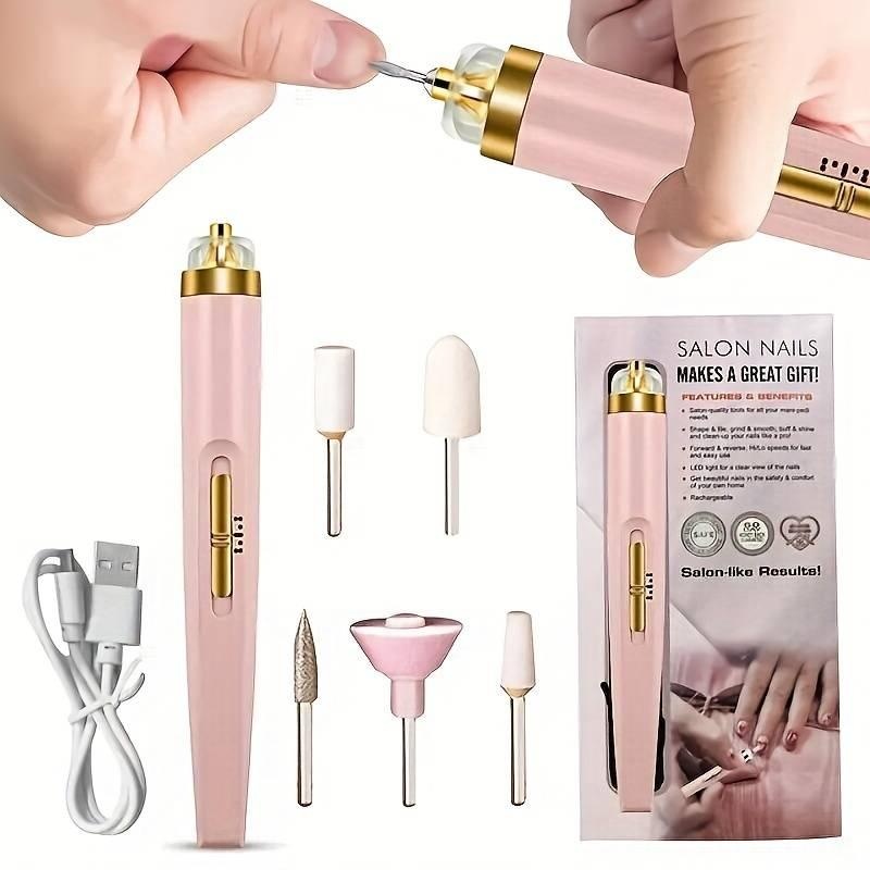 1536983-1 Electric Nail File, 5- Pack Nail File with 5 Grinding Heads