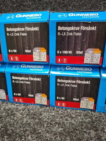 1569820-3 Sortiment med Betongskruv, metallexpander och expandersrkuv