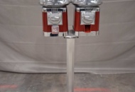1569724 Candy vending machines, 2 pcs with stand - mechanical, transparent containers