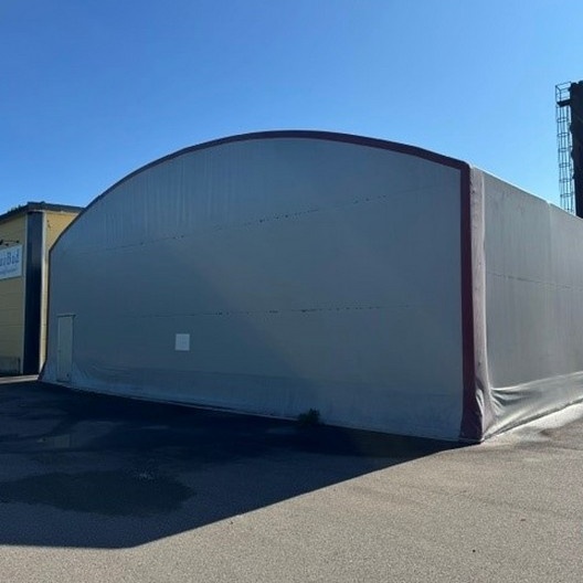 1569893-2 Warehouse - PMH International, 15 x 20 m, steel structure and canvas covering
