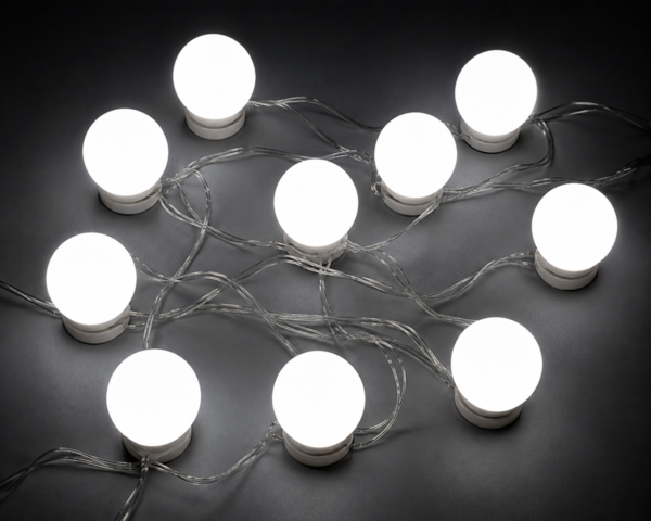 1536984-2 Sminkbordsljus, 5- Pack Med 10 LED-lampor