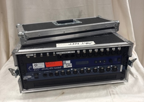 ArtNet node ELC dmXLAN node8 incl. Showtec DMX-split & 4HE Amptowncase
