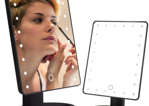 Make-up mirror, 5-pack with LED lighting