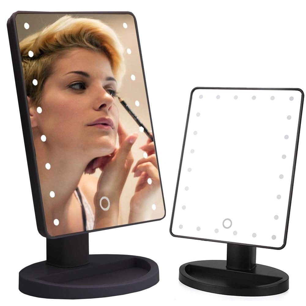 1536985-1 Make-up mirror, 5-pack with LED lighting