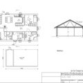 1570436-5 Frame for a bungalow / cottage about 115 square meters