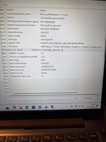 1529474-7 Laptop - Lenovo IdeaPad Slim 3 15AMN8