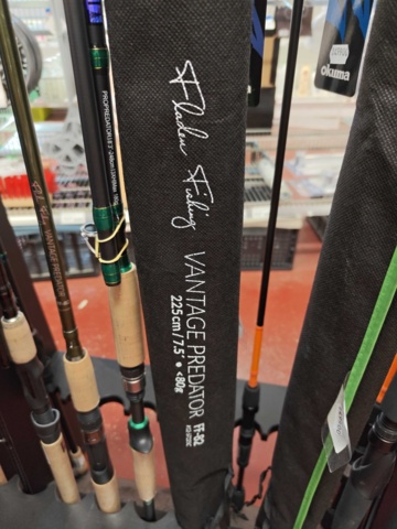1485574-14 Fishing rods 9 pcs - Okuma, Blue & Green, Fladen Fishing, etc