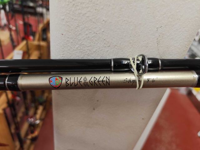 1485574-21 Fishing rods 9 pcs - Okuma, Blue & Green, Fladen Fishing, etc