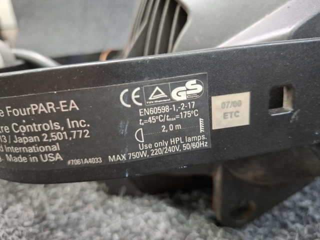 1570537-5 2 stage spotlights CE Source Four PARnel-EA