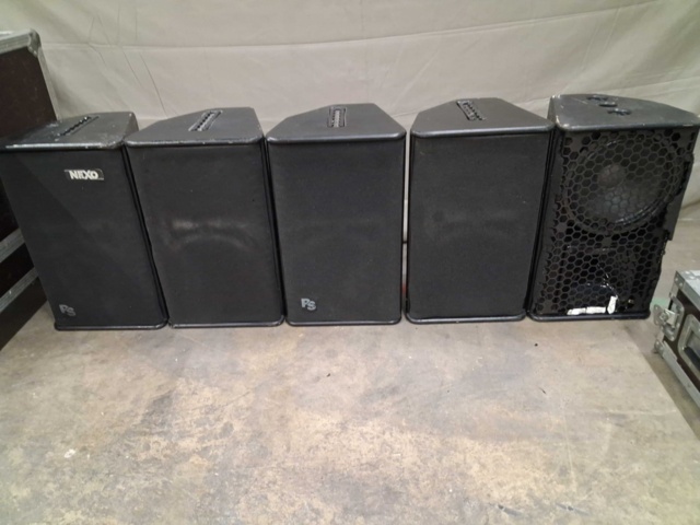 1561148-5 Högtalarsystem med slutsteg - NEXO PS10, PS10Amp slutsteg, 3 case