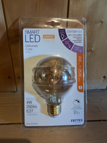 1529923-2 Smart LED-lampor 15 st - Cotttex Stepdim 1-2-3