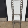 1531325-1 Sheet metal trolley with 10 guides - Stainless steel