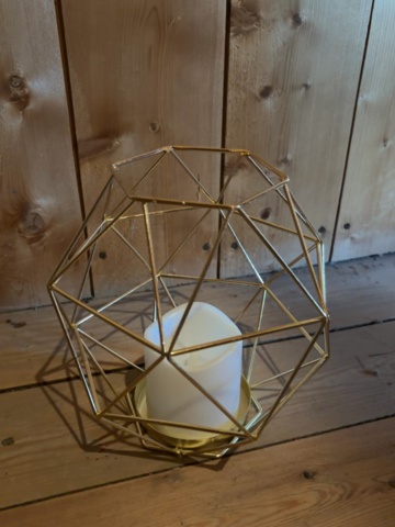 1529931-1 Geometriska ljuslyktor 12 st med LED-ljus - Star Trading