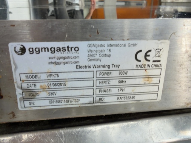1531326-4 Electric hot plates with heat lamps, 2 pcs - GGM Gastro WPK75 - 2015