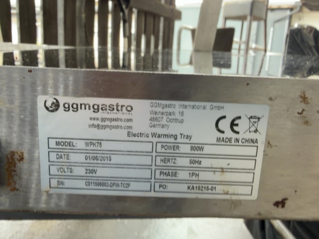 1531326-5 Electric hot plates with heat lamps, 2 pcs - GGM Gastro WPK75 - 2015