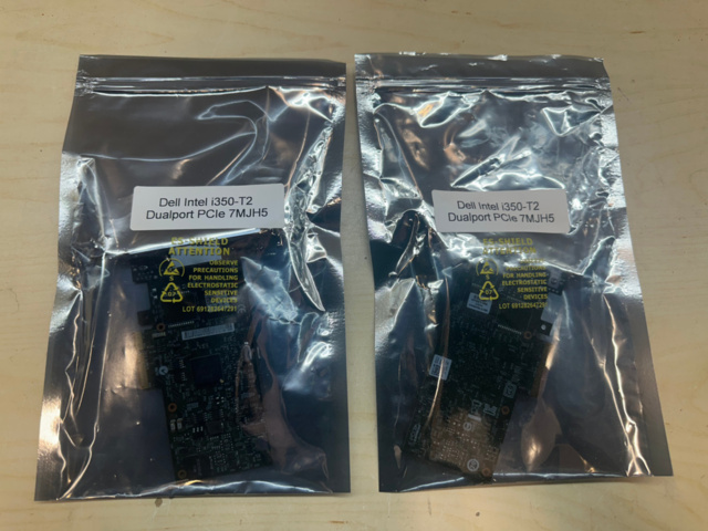 1561839-3 Nätverkskort Dell Intel i350-T2 Dualport PCIe 7MJH5 2st