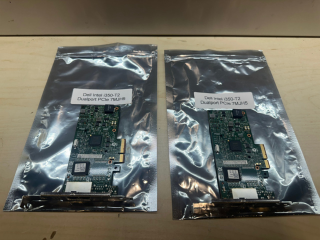 1561839-1 Nätverkskort Dell Intel i350-T2 Dualport PCIe 7MJH5 2st