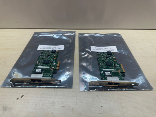 1561839-2 Nätverkskort Dell Intel i350-T2 Dualport PCIe 7MJH5 2st