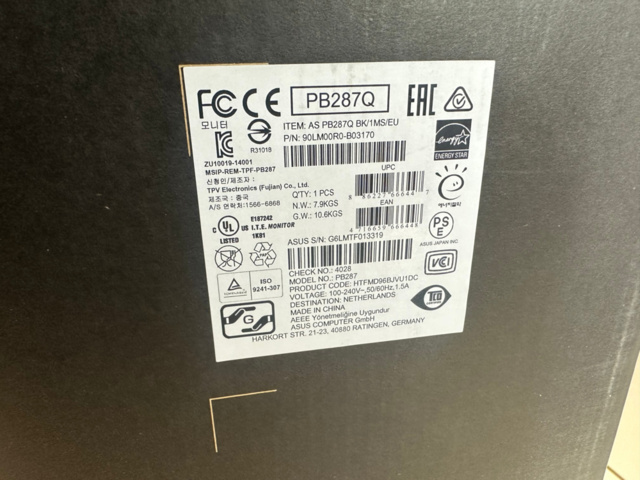 1571320-4 Datorskärm 28" ASUS PB287Q