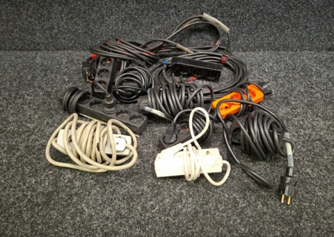 10 power strips & extension cables