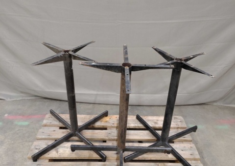Table base, 3 pcs - metal, 70x50 cm