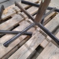 1571363-2 Bordsunderreden, 3 st - metall, 70x50 cm