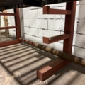 1546134-13 Metal cutting with rack and roller conveyor
