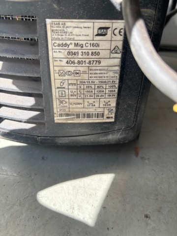 1546148-5 MIG welding - ESAB Caddy Mig C160i