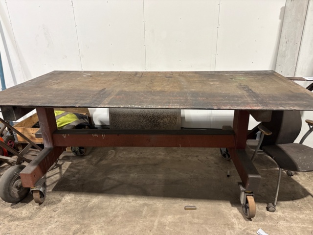 1546137-1 Work table / welding table on wheels 2 pcs