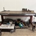 1546137-2 Work table / welding table on wheels 2 pcs