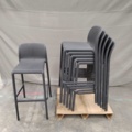1571366-1 Barstol, 6 st - stapelbar, plast