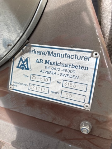 1546145-9 Belt sander with extraction - Swede Grinder 2000-75-500 - 2012