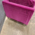 1570925-14 Fogia chaise longue in pink velvet